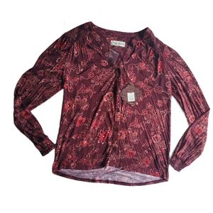 Knox Rose Button Down Blouse Women's XS NWT